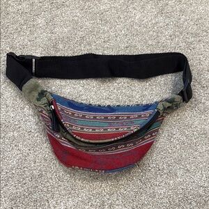 Colorful Striped Fanny Pack